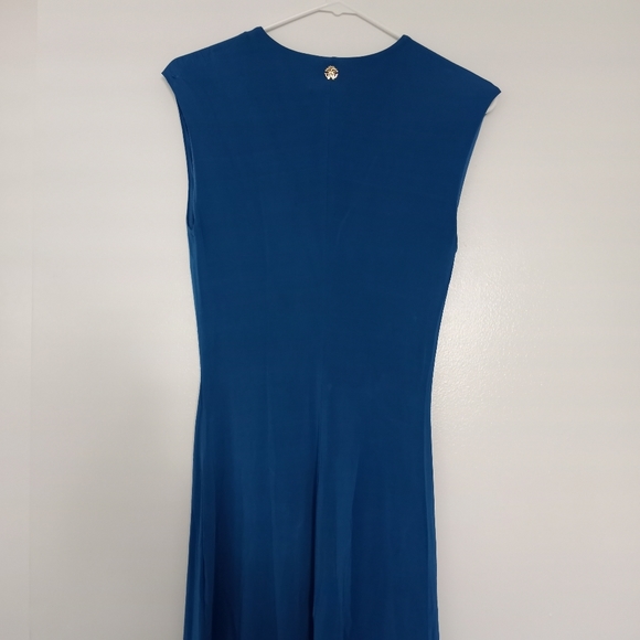 NWT Roberto Cavalli Blue Ruched Bodycon Dress - Picture 9 of 13
